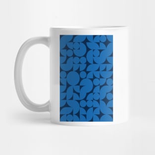 Men Bluish Geometric Pattern - Shapes #3 Mug